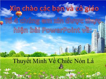 Bài thuyết trình về chiếc nón lá