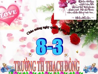 Chào mừng ngày 8/3 - Trò chơi âm nhạc