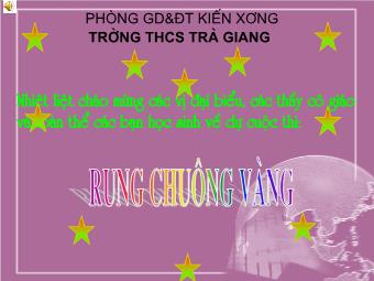 Hội thi Rung chuông vàng - Trường THCS Trà Giang