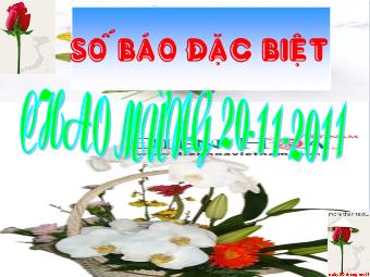 Số bào đặc biệt Chào mừng ngày 20-11