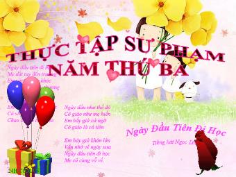 Thực tập Sư phạm năm thứ ba