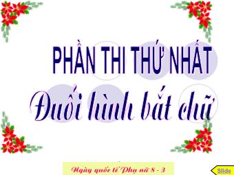 Trò chơi Đuổi hình bắt chữ