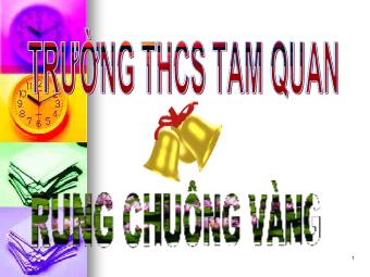 Trò chơi Rung chuông vàng - Trường THCS Tam Quan