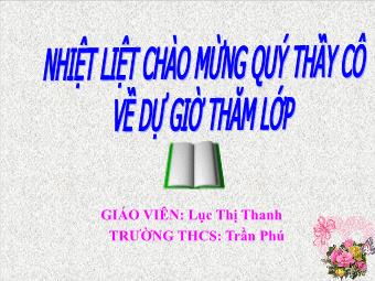 Bài giảng môn Ngữ văn 8 - Tiết 109: Văn bản Đi bộ ngao du - Lục Thị Thanh