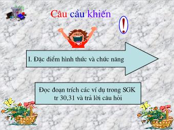 Bài giảng Ngữ văn Lớp 8 - Câu cầu khiến