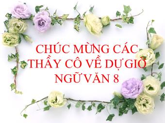 Bài giảng Ngữ văn Lớp 8 - Tiết 46: Phần tiếng Việt Câu ghép (Tiếp theo)