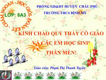 Bài giảng môn Ngữ văn 8 - Tiết 85: Văn bản Ngắm trăng (Hồ Chí Minh) - Phạm Thị Thanh Tuyền