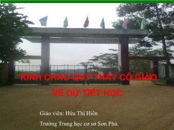 Bài giảng Ngữ văn 8 - Tiết 82: Tiếng Việt: Câu cầu khiến - Hứa Thị Hiên