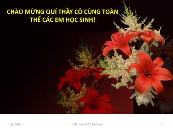 Bài giảng Ngữ văn Khối 8 - Bài 26, Tiết 107: Tiếng Việt: Hội thoại