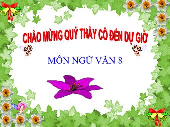 Bài giảng Ngữ văn Lớp 8 - Bài 21: Ngắm trăng (Hồ Chí Minh)