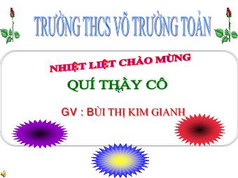 Bài giảng Ngữ văn Lớp 8 - Tiết 107: Phần Tiếng Việt: Hội thoại - Bùi Thị Kim Gianh