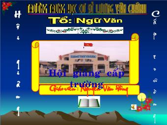 Bài giảng Ngữ văn Lớp 8 - Tiết 27: Tình thái từ - Nguyễn Văn Đồng