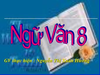 Bài giảng môn Ngữ văn 8 - Tiết 22: Văn bản Cô bé bán diêm (An-đec-xen) - Nguyễn Thị Xuân Hương