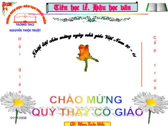 Bài giảng môn Ngữ văn 8 - Tiết 45: Đọc bài Ôn dịch, thuốc lá - Phạm Xuân Hiểu