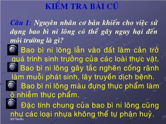 Bài giảng môn Ngữ văn 8 - Tiết 45: Tìm hiểu văn bản Ôn dịch, thuốc lá