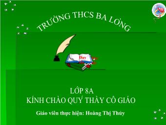 Bài giảng môn Ngữ văn 8 - Tiết 61: Ôn tập và kiểm tra Tiếng Việt - Hoàng Thị Thủy