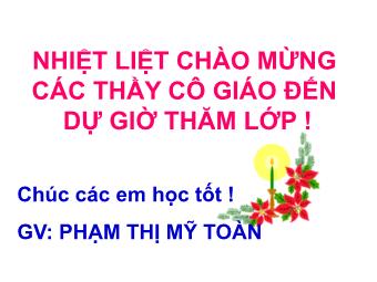 Bài giảng môn Ngữ văn 8 - Tiết 63: Ôn tập Tiếng Việt - Phạm Thị Mỹ Toàn