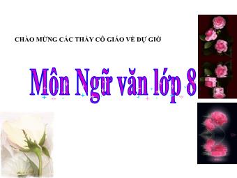 Bài giảng môn Ngữ văn 8 - Tiết 66: Đọc văn Ông đồ (Vũ Đình Liên) - Năm học 2012-2013