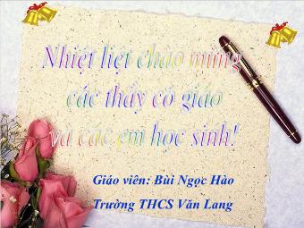 Bài giảng môn Ngữ văn 8 - Tìm hiểu văn bản Thông tin về ngày Trái đất năm 2000 - Trường THSC Văn Lang