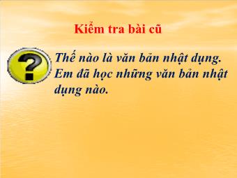 Bài giảng môn Ngữ văn Khối 8 - Đọc hiểu văn bản Thông tin về ngày Trái đất năm 2000