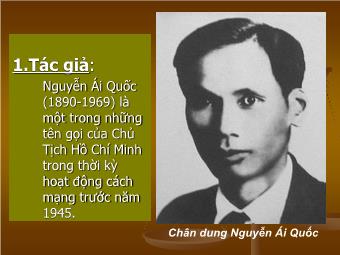 Bài giảng môn Ngữ văn Khối 8 - Phân tích văn bản Thuế máu (Nguyễn Ái Quốc)