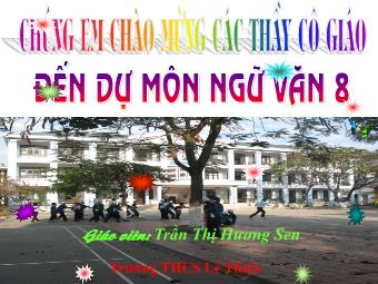 Bài giảng môn Ngữ văn Lớp 8 - Dấu ngoặc đơn và Dấu hai chấm - Trần Thị Hương Sen