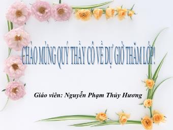 Bài giảng môn Ngữ văn Lớp 8 - Tiết 22: Cô bé bán diêm (An-đéc-xen) - Nguyễn Phạm Thủy Hương