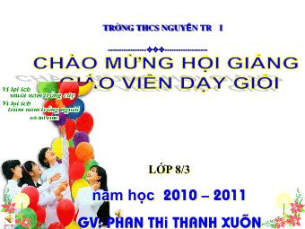 Bài giảng môn Ngữ văn Lớp 8 - Tiết 39: Phân tích bài đọc Thông tin về ngày Trái đất năm 2000 - Phan Thị Thanh Xuân