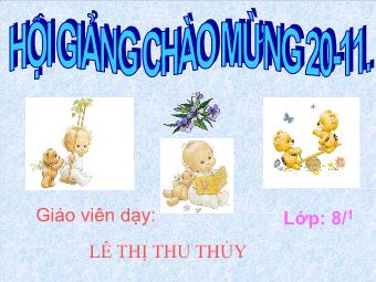 Bài giảng môn Ngữ văn Lớp 8 - Tiết 46: Tìm hiểu bài Ôn dịch, thuốc lá - Lê Thị Thu Thủy