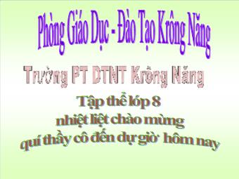 Bài giảng Ngữ văn 8 - Bài 10: Tiếng Việt Nói giảm nói tránh (Bản đẹp)