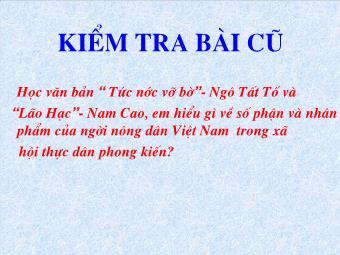 Bài giảng Ngữ văn 8 - Bài 6: Đọc văn bản Cô bé bán diêm (An-đec-xen)