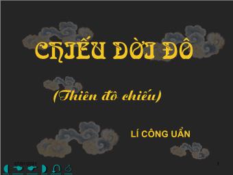 Bài giảng Ngữ văn 8 - Đọc bài Chiều dời đô (Lí Công Uẩn)