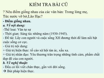 Bài giảng Ngữ văn 8 - Đọc văn bản Tiết 40: Thông tin về ngày Trái đất năm 2000