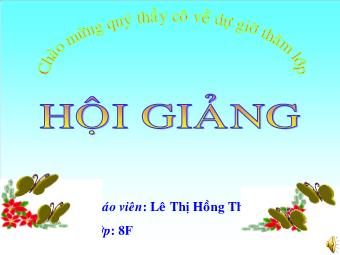 Bài giảng Ngữ văn Khối 8 - Tập làm văn: Trả bài viết số 6 - Lê Thị Hồng Thúy