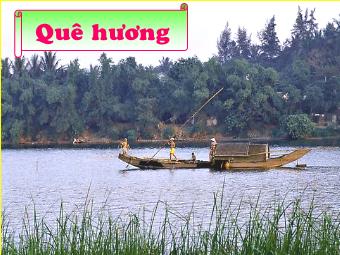 Bài giảng Ngữ văn Lớp 8 - Đọc văn bản Tiết 77: Quê hương (Tế Hanh)