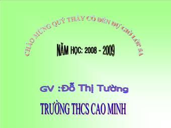 Bài giảng Ngữ văn Lớp 8 - Phân tích văn bản Tiết 45: Ôn dịch, thuốc lá - Đỗ Thị Tường