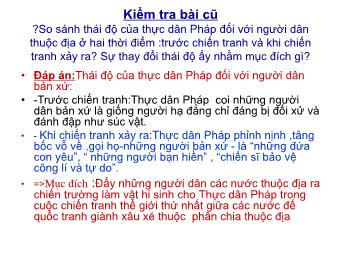 Bài giảng Ngữ văn Lớp 8 - Tiết 106: Phân tích bài đọc Thuế máu (Nguyễn Ái Quốc)