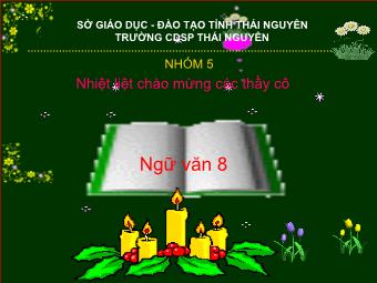 Bài giảng Ngữ văn Lớp 8 - Tiết 25,26: Tìm hiểu văn bản Đánh nhau với cối xay gió - Trường Cao đẳng Sư phạm Thái Nguyên