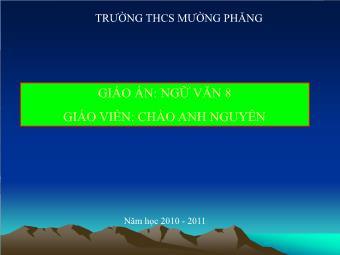 Bài giảng Ngữ văn Lớp 8 - Tiết 38: Ôn tập truyện kí Việt Nam - Trường THCS Mường Phăng