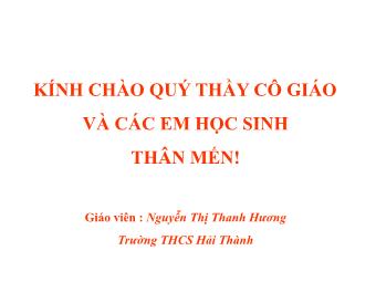 Bài giảng môn Ngữ văn 8 - Tiết 32-33: Chiếc lá cuối cùng (O Hen-ri) - Nguyễn Thị Thanh Hương