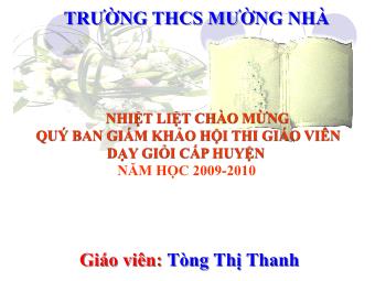 Bài giảng môn Ngữ văn Khối 8 - Tiết 100: Viết đoạn văn trình bày luận điểm - Trường THCS Mường Nhà