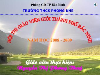 Bài giảng môn Ngữ văn Khối 8 - Văn bản Tiết 77: Khi con tú hú - Nguyễn Thị Phương Thúy