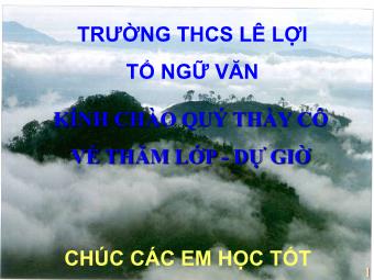 Bài giảng môn Ngữ văn Lớp 8 - Tiết 46: Câu ghép (Tiếp theo) - Trường THCS Lê Lợi