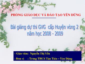 Bài giảng môn Ngữ văn Lớp 8 - Tiết 79: Ngữ pháp Câu nghi vấn - Nguyễn Thị Yến