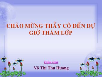 Bài giảng Ngữ văn 8 - Đọc văn bản Tiết 73: Nhớ rừng - Võ Thị Thu Hương
