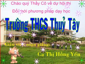 Bài giảng Ngữ văn 8 - Phân tích tác phẩm Tiết 105: Thuế máu - Ca Thị Hồng Yến