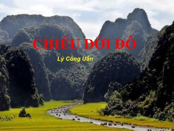 Bài giảng Ngữ văn 8 - Phân tích văn bản Chiếu dời đô (Lí Công Uẩn)