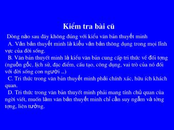 Bài giảng Ngữ văn Khối 8 - Tiết 83: Làm văn Thuyết minh về một danh lam thắng cảnh