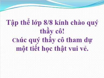 Bài giảng Ngữ văn Lớp 8 - Phần Tiếng Việt Tiết 27: Tình thái từ (Bản đẹp)