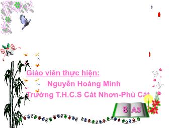 Bài giảng Ngữ văn Lớp 8 - Tổng kết phần văn - Nguyễn Hoàng Minh